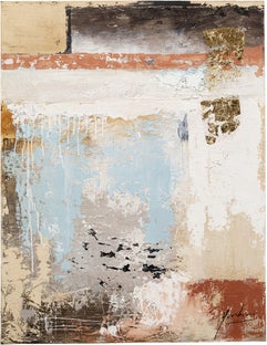 Tablou pictura abstracta, pictat manual Art Splash 90x120 cm albastru – imagine-1.